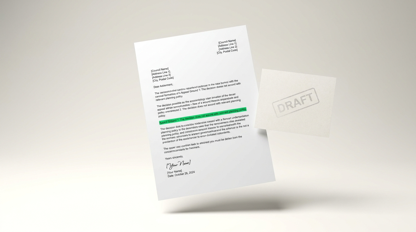 Formatted appeal letter